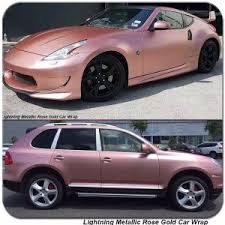 Black And Rose Gold Car Wrap Tsautop Newest Rose Gold Lightning Metallic Chrome Car Wrapping Vinyl Jpg 300 300 Chrome Cars Car Wrap Rose Gold Car