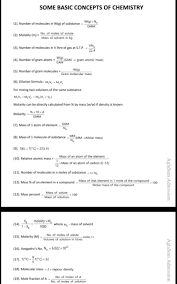 Some Basic Concepts Of Chemistry Formulas Basic Concepts Chemistry Educational Infographic
