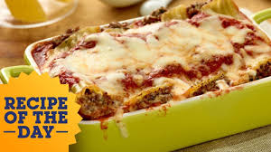 Add onions and cook 2 minutes. Recipe Of The Day Giada S Beef And Cheese Manicotti Everyday Italian Food Network Youtube