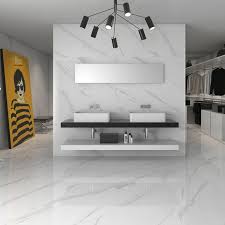 Statuary High Gloss White Floor Tiles In 2020 Living Room Flooring Hall Flooring