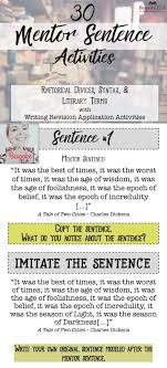This Product Is A Power Point That Contains 30 Mentor Sentences From Famous Classic Writers To Model Key Literary T Mentor Sentences Rhetorical Device Rhetoric