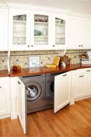 Laundry Nook In Kitchen How To Hide Washer And Dryer In Kitchen Diy Kitchen Laundry No Kitchen Remodel Small Small House Kitchen Ideas Kitchen Design Small