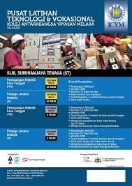 Kolej unikop cawangan melaka membuka peluang untuk pengambilan terkakhir tahun 2011 dengan membuka permohonan untuk kemasukan sesi september 2011. Pusat Latihan Teknologi Vokasional Icym Posts Facebook