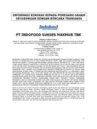 Jutaan terima kasih juga ingin saya ucapkan kepada kedua ibu bapa saya yang banyak. Company Profile Pt Indofood