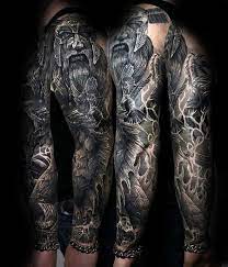 Egmbgm 23 sheets full arm temporary tattoo sleeves for men boys including 8 sheets full temporary sleeve tattoo for adults military and 15 sheets large temporary tattoos for women girls tribal maori. Top 57 Best Odin Tattoo Ideas 2021 Inspiration Guide Viking Tattoo Sleeve Half Sleeve Tattoos Designs Sleeve Tattoos