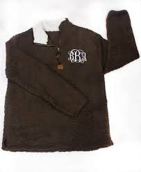 Monogrammed Sherpa Pullover