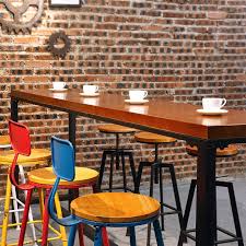 Shop with confidence on ebay! Rouge Solide Table De Bar En Bois Simple Table De Bar Chaise De Bar Americain Style Loft Menage Table De Bar A Table De Bar En Bois Cuisine Americaine Mobilier