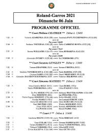 This will continue until thursday of week. French Open 2021 Daily Order Of Play