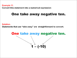 An item taken from a person's home, car, or any other personal space to be later used as an excuse to see said aforementioned person. Math Example Language Of Math Numerical Expressions Subtraction Example 11 Media4math
