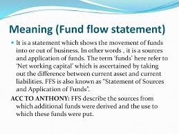 Meaning Fund Flow Statement Ppt Download