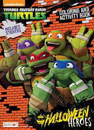 Parents may receive compensation when you click through and purchase from links contained on this website. Amazon Com Teenage Mutant Ninja Turtles 32 Page Halloween Heroes Coloring And Activity Book With Stickers Toys Games