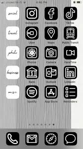 Black Script Font Categories 10 Ios 14 App Icons For Iphone Etsy App Icon Iphone Photo App Ios Icon