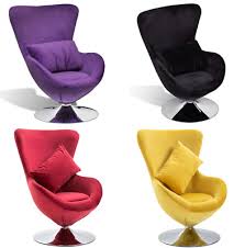 For instance, if you have a neutral sofa, couch or loveseat, you can add vibrancy and excitement through the inclusion of a bright or patterned chair. Egg Swivel Chair Vintage Retro Armchair Funky Style Lounge Room Lazy Velvet Seat 199 90 Picclick Uk
