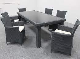 Classic rattan dining sets are available in 5 piece or 7 piece sets. China Garden Patio Dining Table Set Black Rattan Dining Furniture China Garden Furniture Rattan Furniture