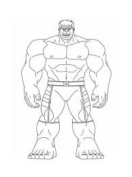 desenho para colorir e imprimir hulk