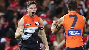 On a saturday afternoon in sydney, a little. Afl Finals 2018 Collingwood V Gws Giants Semi Final Toby Greene Kick Marking Attempt Jeremy Cameron Herald Sun