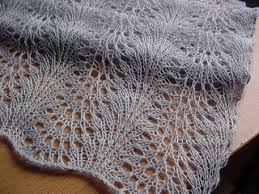 K2 * yo , p1, p3tog, p1, yo, k2* row 4: Ravelry Feather And Fan Short Scarf Pattern By Kelly Faller