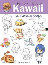 Draw two large circles in the cat's head. How To Draw Kawaii In Simple Steps Li Yishan 9781782218906 Amazon Com Books