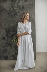 Linen Dress Wedding Dress Boho Dress White Dress Linen Etsy Linen Wedding Dress Rustic Dresses Wedding Dresses