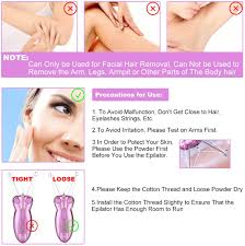 The idea of epilating is daunting, mostly due to how painful it sounds and, well, is. Keda Kd 192 Women S Facial Hair Remover Electric Women Beauty Epilator Facial Threading Hair Removal Shaver Face Massager Pull Faces Delicate Device Depilation Amazon De Beauty