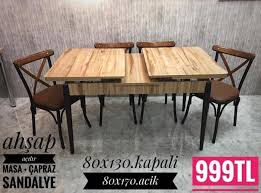 4 Sandalye Acilabilen Masa Kampanyali Nilda Mobilya Aksesuar Evdekoravm Facebook