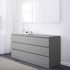 Malm Commode A 6 Tiroirs Gris Teinte 160x78cm Magasinez Chez Ikea Ikea Dresser Drawers 6 Drawer Dresser Ikea Malm