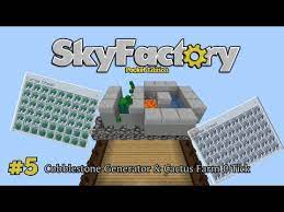 Breeding an emerald chicken in sky factory 3 can be harder than it sounds. Mcpe Bedrock Edtition Skyfactory 5 Cobblestone Generator Cactus Farm 0 Tick Youtube