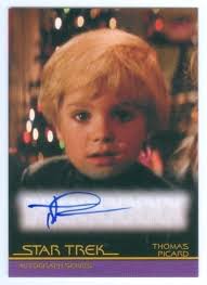THOMAS DEKKER "THOMAS PICARD MOVIES AUTOGRAPH CARD" STAR TREK INFLEXIONS