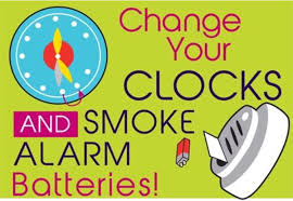 Change your clocks, change your smoke detector batteries! Change Clock And Smoke Alarm Batteries