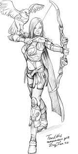 How To Draw An Archer Step By Step | Fantasy Drawings, Drawing Sketches,  Drawing People