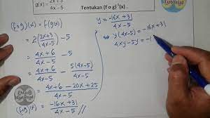 Besar dana yang diperoleh bergantung pada banyaknya penonton yang menyaksikan pertandingan tersebut. Tutorial Cara Mudah Dan Cepat Menentukan Invers Suatu Komposisi Fungsi Bentuk Pecahan Aljabar Youtube