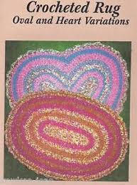 fabric crochet rag rug pattern oval