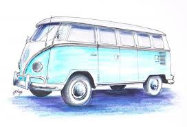 Line Drawing Of Old Cars Vw Bus Drawing By Terence John Cleary Vw Bus Fine Art Prints Vw Art Bus Drawing Vw Bus Volkswagen transporter volkswagen bus vw t1 volkswagen vehicles bus drawing car drawings line drawing vw vw bus, adventure awaits, leaf design, neutral, blue, watercolor print. pinterest