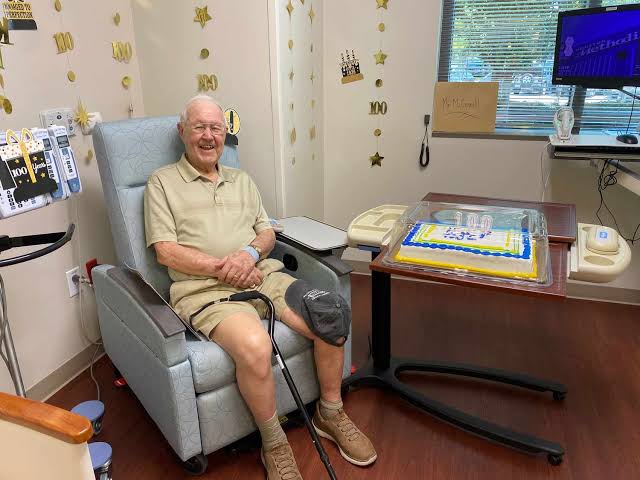 Man Celebrates 100th Birthday After Surviving Stage 4 Cancer