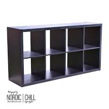 Ikea Kallax 2x4 Shelving Unit 77x147cm Black Brown Nordic Chill Kallax Ikea Shelving Unit Flat Pack Furniture