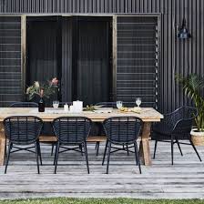 Reclaimed Teak Cross Leg Table 2600x100mm With 8 Deck Tub Ch Outdoor Dining Set Outdoor Tables And Chairs Outdoor Dining Chairs
