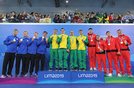 Lima 2019 Swimmer Adrian Loves Cuchimilco Figurine Received In The Medal Ceremony