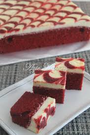 Untuk resepi ni, tak sesuai dibakar. Red Velvet Cheese Brownies Azie Kitchen