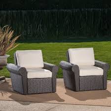 Darby Home Co Singh Patio Chair With Cushions Wayfair Wicker Patio Chairs Outdoor Wicker Chairs Outdoor Patio Chairs