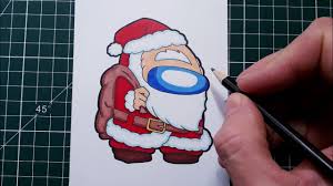 Voici sans plus attendre une sélection de coloriages avec le roi des forêts et arbres illuminés des fêtes de fin d'année. Comment Dessiner Among Us Feat Pere Noel Tuto Dessin Facile Youtube