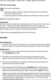 My worksheet maker works best on larger displays and may not work well on this device. Inca Lesson Plans Worksheets Lesson Planet