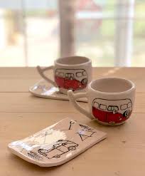 Bi Cesit Tbt Vosvos Acisindan Vosvos Wolkswagen Vintage Ceramics Cups Coffee Kahvekeyfi Sunum Seramik Kupa Kupalar Seramik Sanati