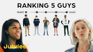 Feel free to add to it. Ranking Men By Attractiveness 5 Guys Vs 5 Girls Youtube