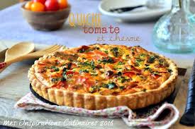 Quiche A La Tomate Et Au Chevre Le Blog Cuisine De Samar Recette Quiche Tomate Recettes De Cuisine Nourriture Delicieuse