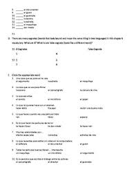 Workbook, workbook answer key, and audio cds for workbook. Spanish 2 Avancemos 6 1 Vocabulary Extra Practice And Vocab Crossword