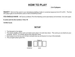 Place the remaining deck (draw pile) in the middle. Speech Therapy Articulation Pile Up For S Classic Skip Bo Like Card Game