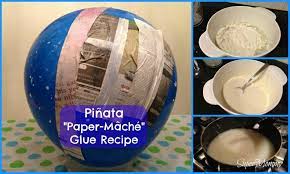 Below are a few things you can add to your project once the glue is dry: Paper Mache Glue Paste To Make Your Diy Pinata Diy Pinata Pinata Paper Mache