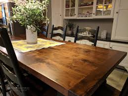 Walnut Table French Farmhouse Table Kitchen Table Wood Top Kitchen Table