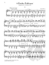 Kleinanzeigen musik, filme & bücher. Etudes Tableaux Von Sergei Rachmaninow Klaviernoten
