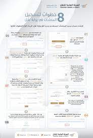 مؤرشف من الأصل في 17 نوفمبر 2016. Ø§Ù„Ù‡ÙŠØ¦Ø© Ø§Ù„Ø¹Ø§Ù…Ø© Ù„Ù„Ù†Ù‚Ù„ 8 Ø®Ø·ÙˆØ§Øª Ù„ØªØ³Ø¬ÙŠÙ„ Ø§Ù„Ù…Ù†Ø´Ø¢Øª ÙÙŠ Ø¨ÙˆØ§Ø¨Ø© Ù†Ù‚Ù„ Ø§Ù„Ù…ÙˆØ¬Ø² Ø§Ù„Ø³Ø¹ÙˆØ¯ÙŠ